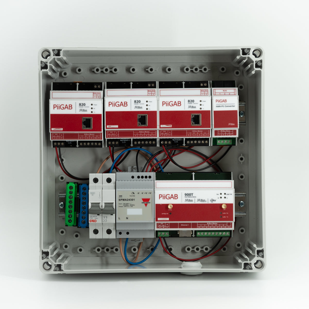 Gehäuse mit 24-V-Transformator und Schalter, 300x300, IP65